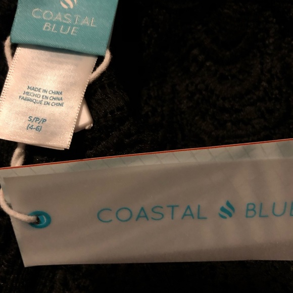 Coastal Blue black crotchet swimsuit cover up NWT - Picture 3 of 4